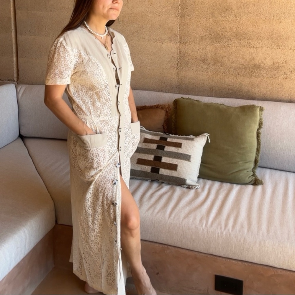Sun Seeker Linen Maxi Dress